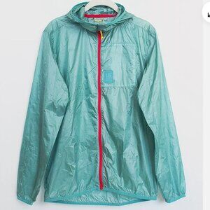 Topo Designs Ultralight Hooded Windbreaker Packable Glacier Jacket Size XXS